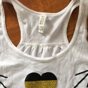 Bella Canvas Tops - Racerback Tank 911 Dispatcher Thin Gold Line Bella Canvas Tops - Racerback Tank 911 Dispatcher Thin Gold Line